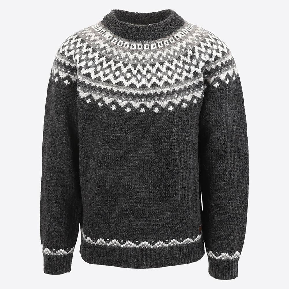 Skjaldbreiður pull en laine avec motif Islandais